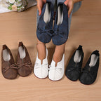 Damen Ballerinas mit modischem Schleifendesign und bequemer Sohle EB