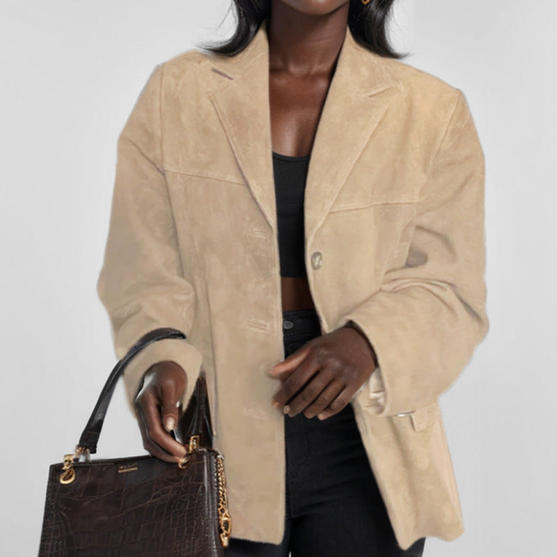 Damen Kunstlederblazer EB