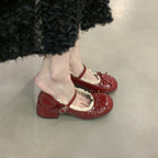 Damen Ballerinas mit dekorativer Schleifenverzierung und elegantem Fersenriemen EB