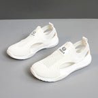 Damen Atmungsaktive Freizeitschuhe mit elastischem Einstieg und rutschfester Sohle EB