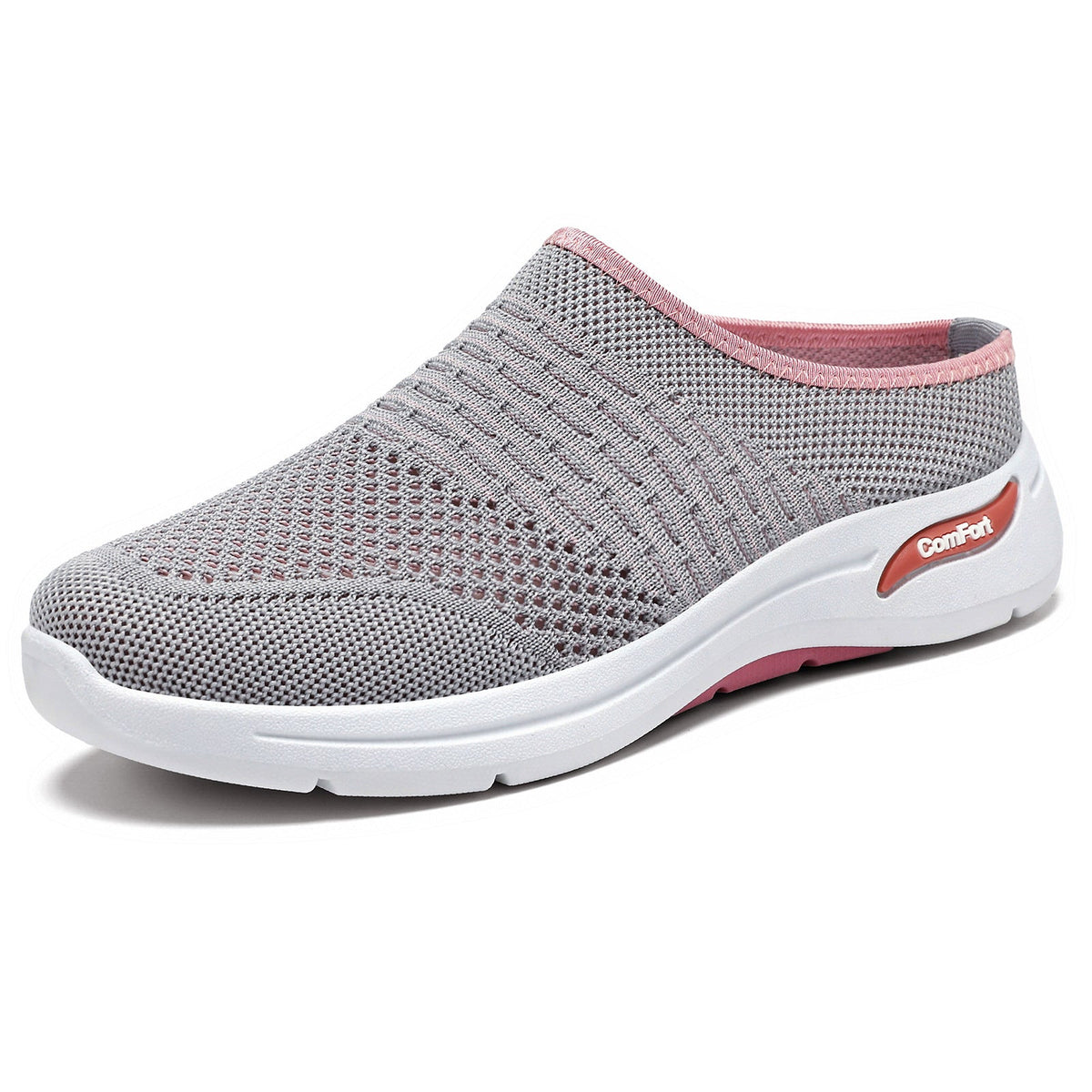Damen Bequeme und atmungsaktive Clogs mit elastischem Obermaterial EB