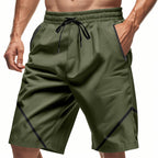Atmungsaktive Herren-Trainingsshorts mit Reißverschlusstaschen