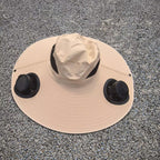 Belüfteter Sonnenhut mit Solar-Ventilatoren