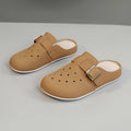Damen Bequeme Clogs mit modischem Riemen und atmungsaktiver Obermaterialstruktur EB