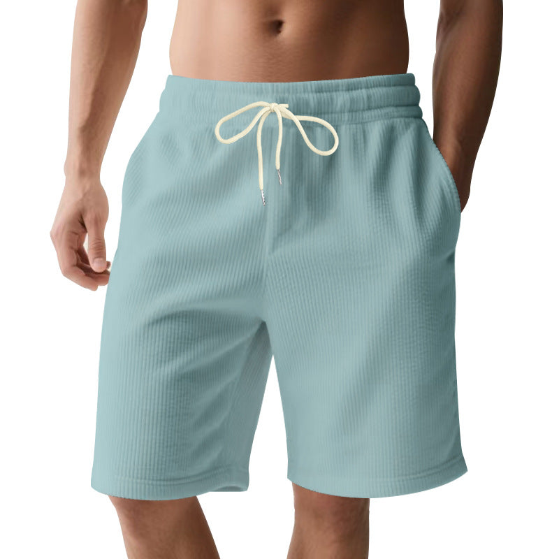 Herren nan knielange Bermudashorts mit elastischem Bund Kordelzug und Seitentaschen EB
