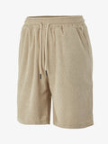 Herren Frottee-Shorts mit Fischgrätmuster