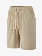 Herren Frottee-Shorts mit Fischgrätmuster