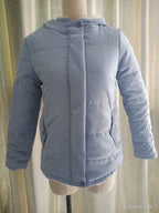 Damen gesteppte Kapuzenjacke mit kuscheligem Futter und praktischen Taschen EB