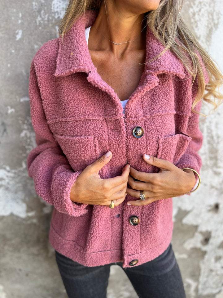 Damen Kuscheliger Fleece-Hemdjacke EB