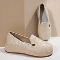 Damen Bequeme Plateauslipper mit elegantem Obermaterial EB