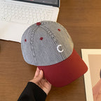 Gestreifte Casual Baseball-Cap aus Baumwolle für Herren