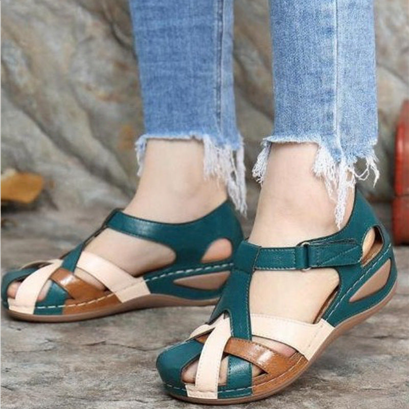Damen anatomische Sandalen mit verstellbarem Riemen und atmungsaktiver Sohle EB