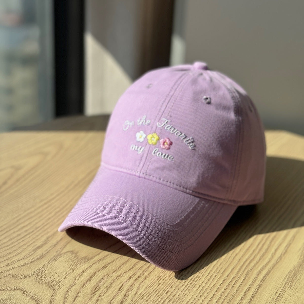 Damen Baseballcap mit Textstickerei