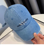 Stilvolle Denim-Baseballkappe für Damen
