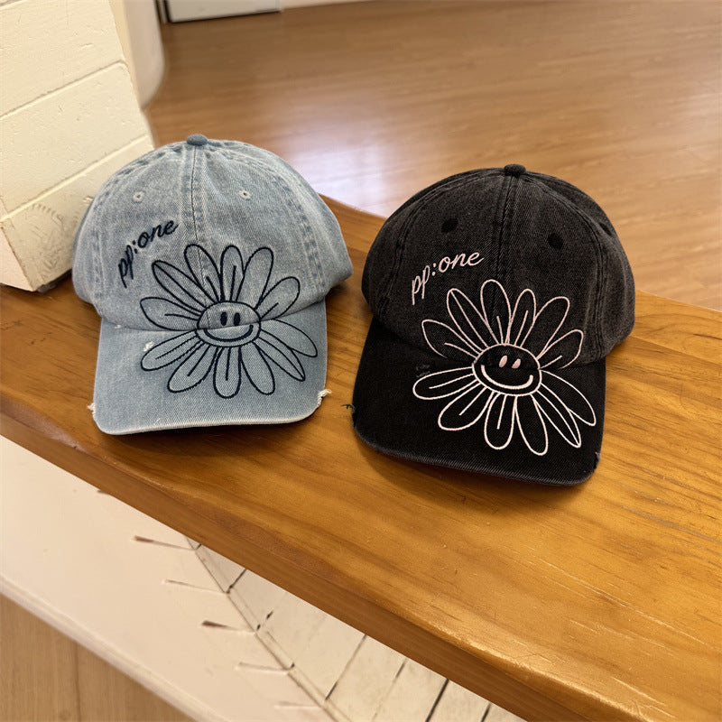 Unisex Graphic Denim Cap