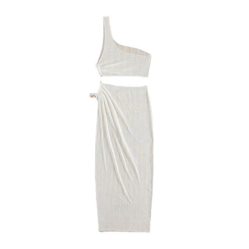 Damen Crop-Top und Wickelrock Set EB