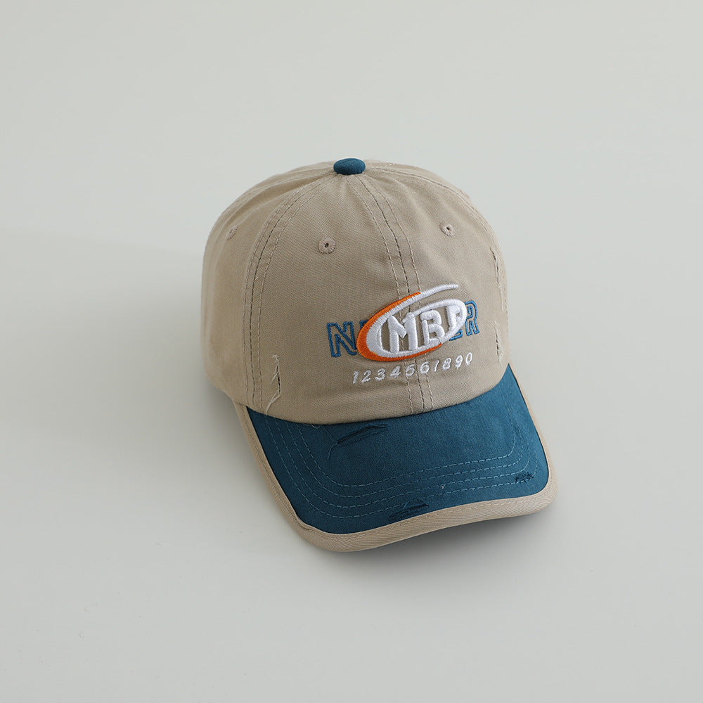 Herren-Baseballkappe aus Baumwolle im Used-Look