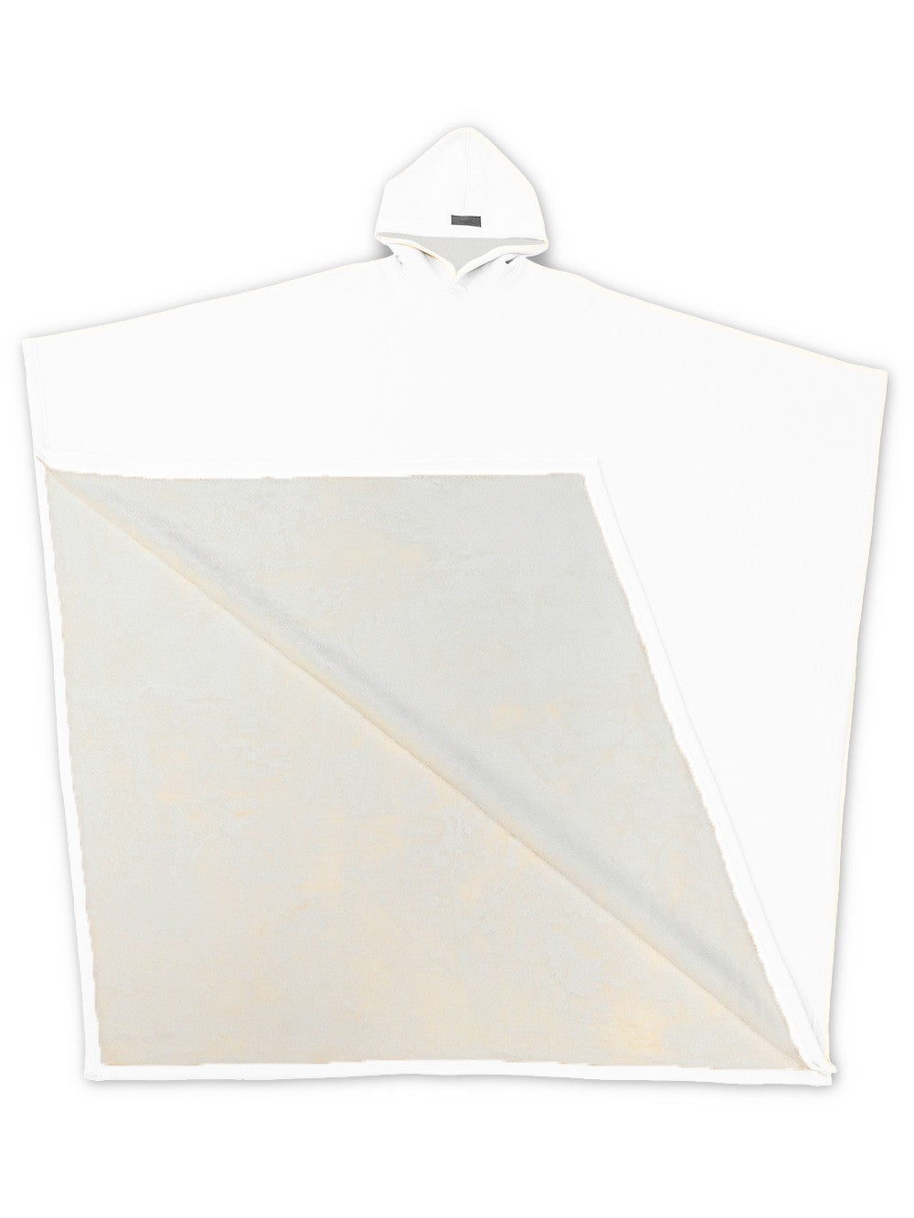 Damen kuscheliger Kapuzenponcho aus weichem Mikrofleece EB