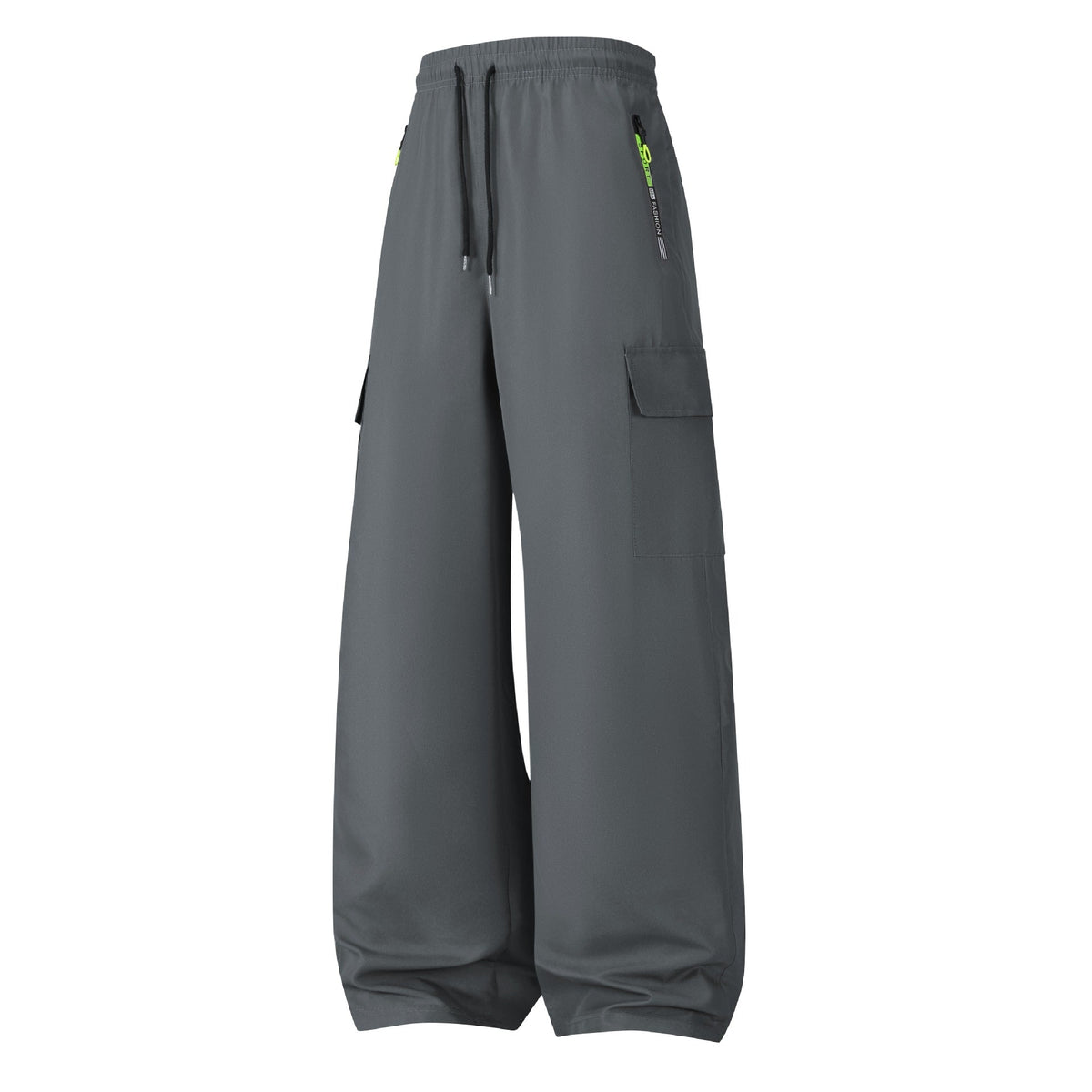 Herren Cargo-Shorts mit elastischem Bund, Kordelzug und Reißverschlusstaschen