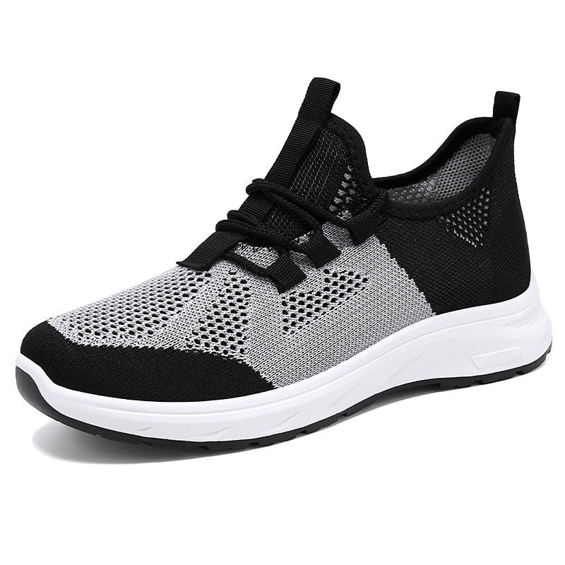 Damen atmungsaktive Laufschuhe mit elastischen Schnürsenkeln EB