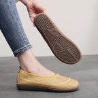 Damen bequeme Slip-On Schuhe mit atmungsaktivem Gewebe EB