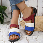 Damen bequeme und modische Sandalen mit verstellbaren Riemen EB