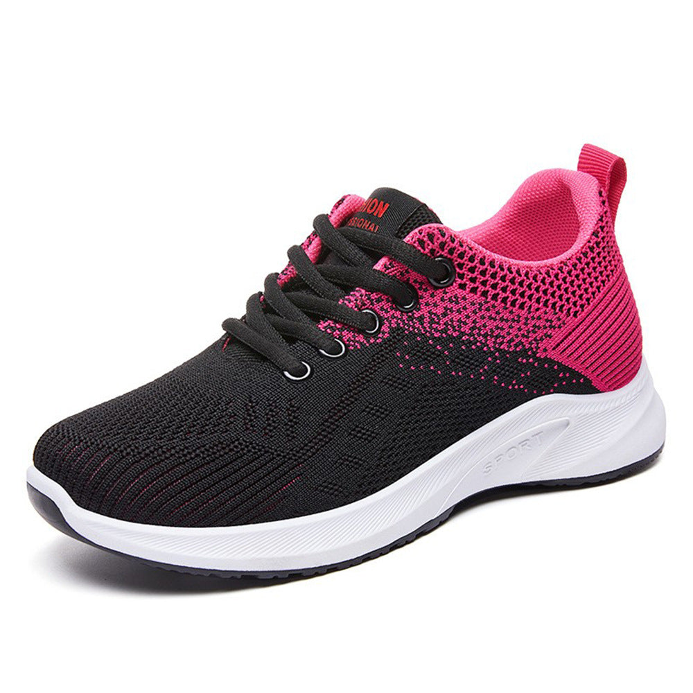 Damen Sportliche Laufschuhe mit atmungsaktivem Strickdesign EB