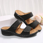 Damen bequeme Clogs mit modischen Applikationen EB