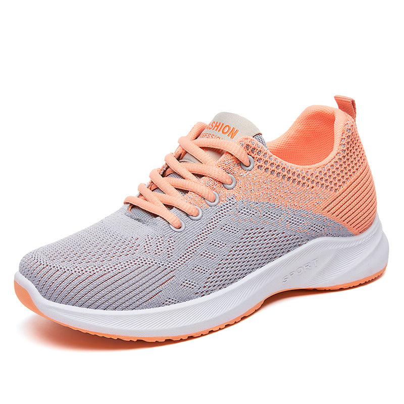 Damen Sportliche Laufschuhe mit atmungsaktivem Strickdesign EB