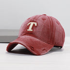 Herren-Denim-Cap mit Distressed-Optik