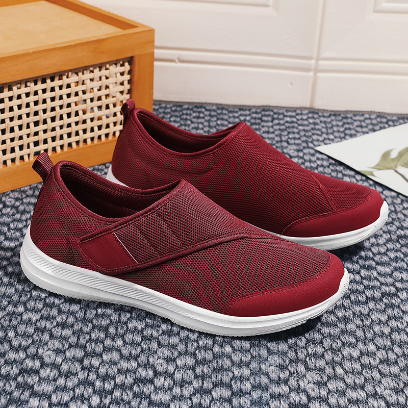 Damen Atmungsaktive Slip-On Freizeitschuhe mit elastischem Riemen EB