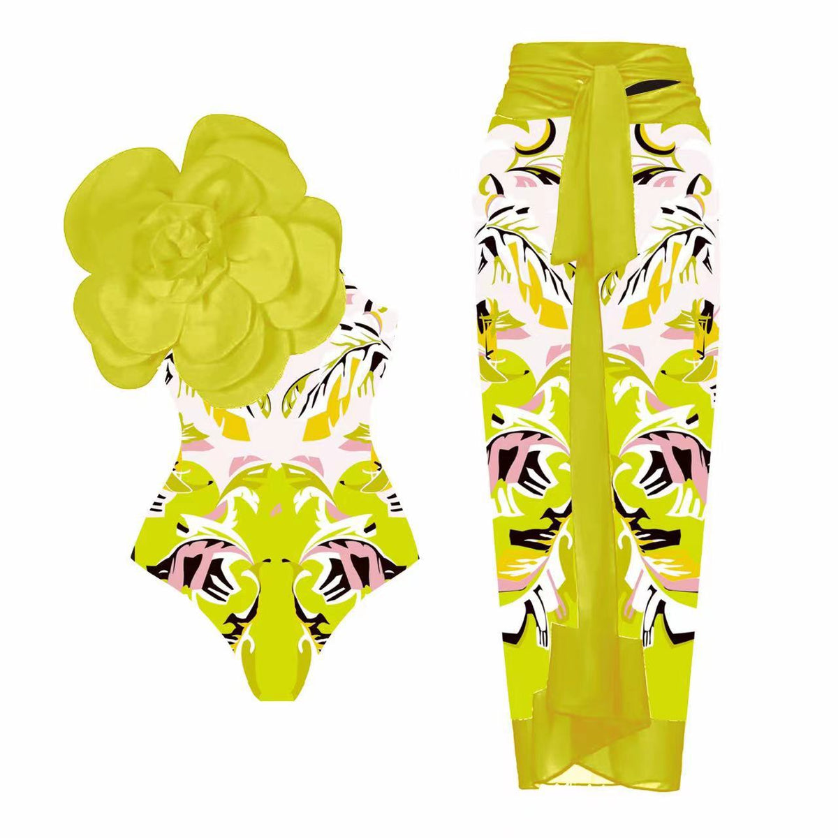 Eleganter Jumpsuit mit aufwendiger Blumendekoration