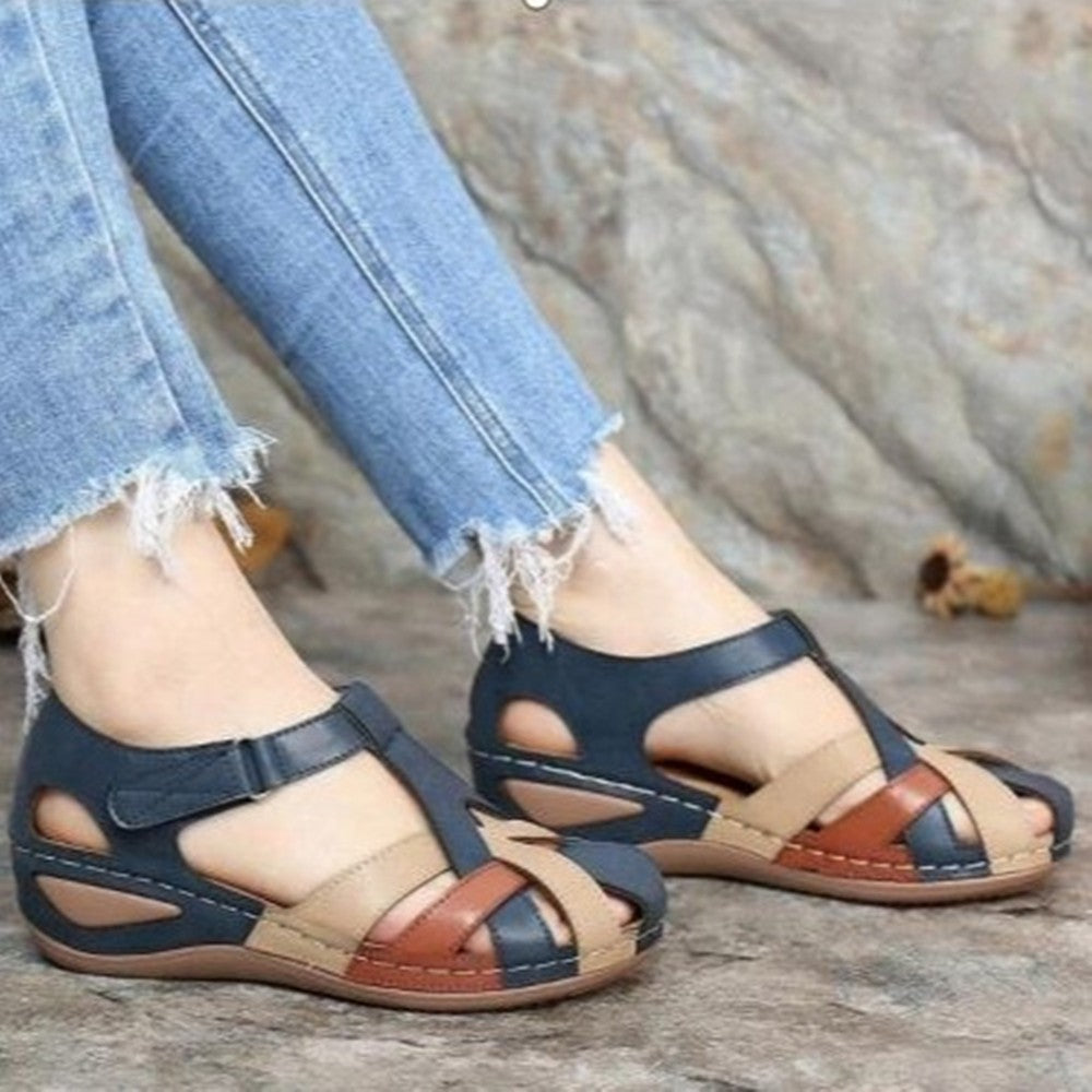 Damen anatomische Sandalen mit verstellbarem Riemen und atmungsaktiver Sohle EB