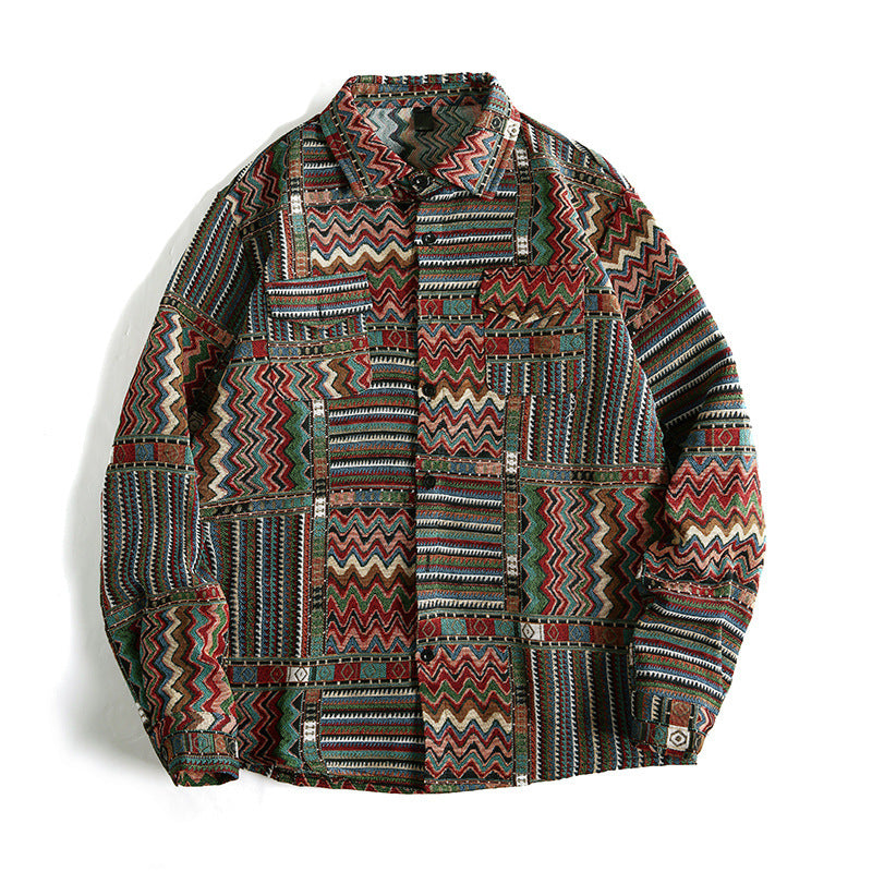 Herren Hemd mit geometrischem Muster EB