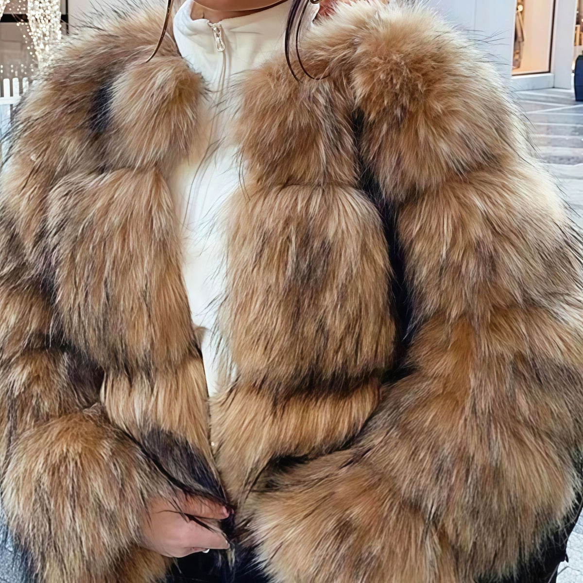 Damen Kunstpelzjacke EB