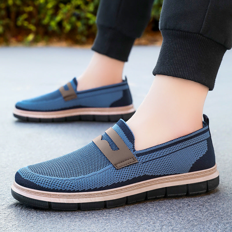 Damen Sportliche Slip-On Schuhe mit elastischem Obermaterial EB