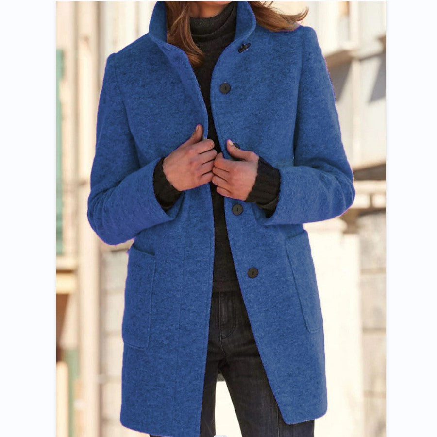 Damen eleganter Wollmantel mit optimaler Passform EB
