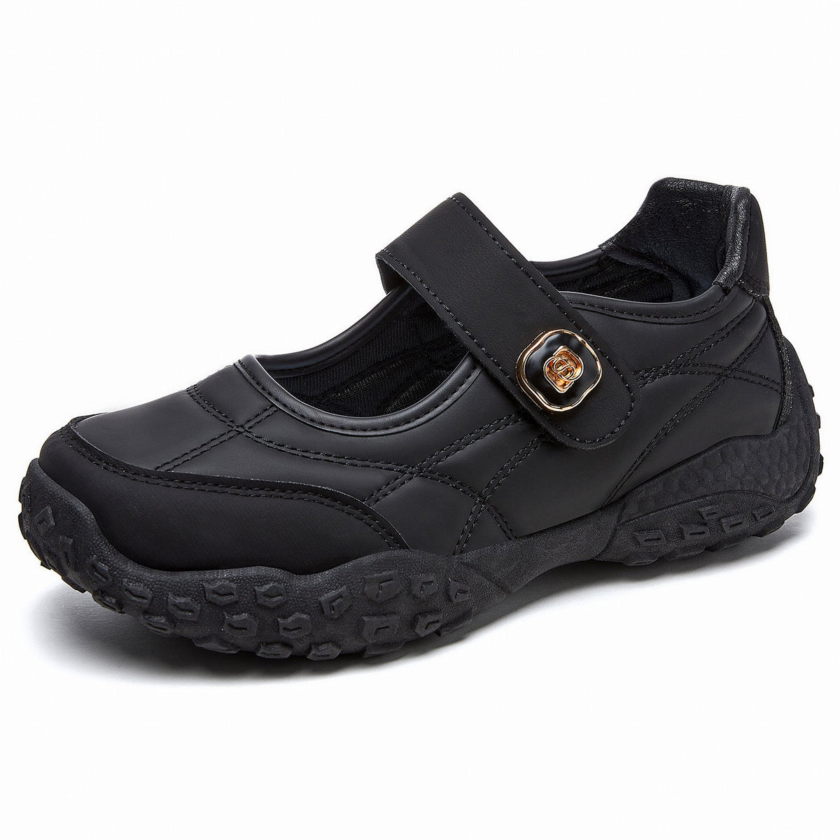 Damen bequeme Alltagsschuhe mit flexiblem Klettverschluss EB