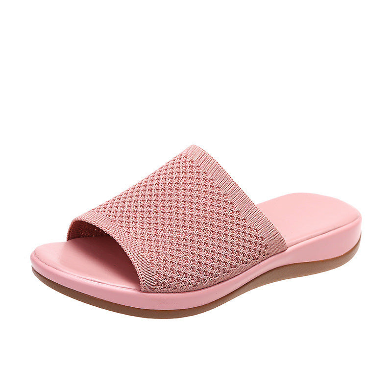 Damen bequeme Freizeitsandalen mit elastischem Obermaterial und ergonomischer Sohle EB