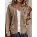 Damen Fleecejacke mit Strukturiertem Waffelmuster EB