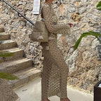 Damen Elegantes Häkel-Maxikleid mit weitem Schnitt und feinen Details EB