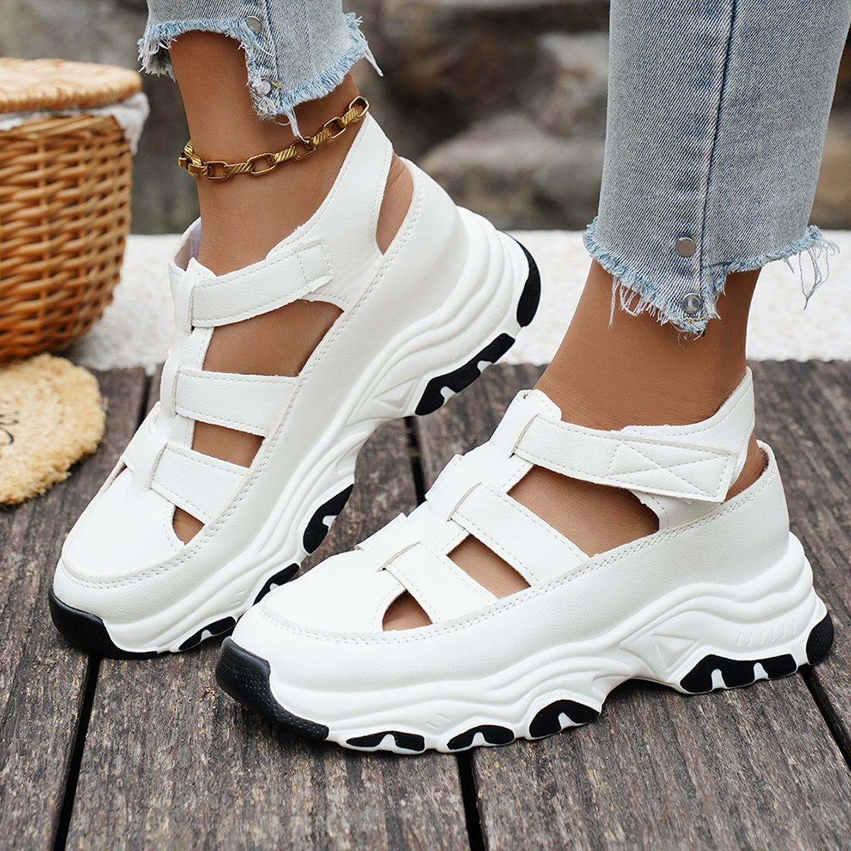 Damen bequeme Sport-Sandalen mit modischem Design EB