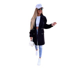 Damen eleganter und strukturierter Mantel im doppelten Design EB