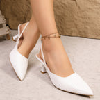 Damen Slingback-Pumps mit Krokodilprägung und elegantem Absatz EB
