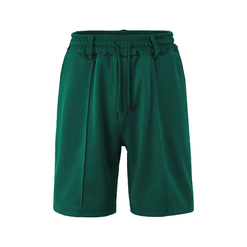 Herren-Shorts mit Mesh-Struktur und Bügelfalte