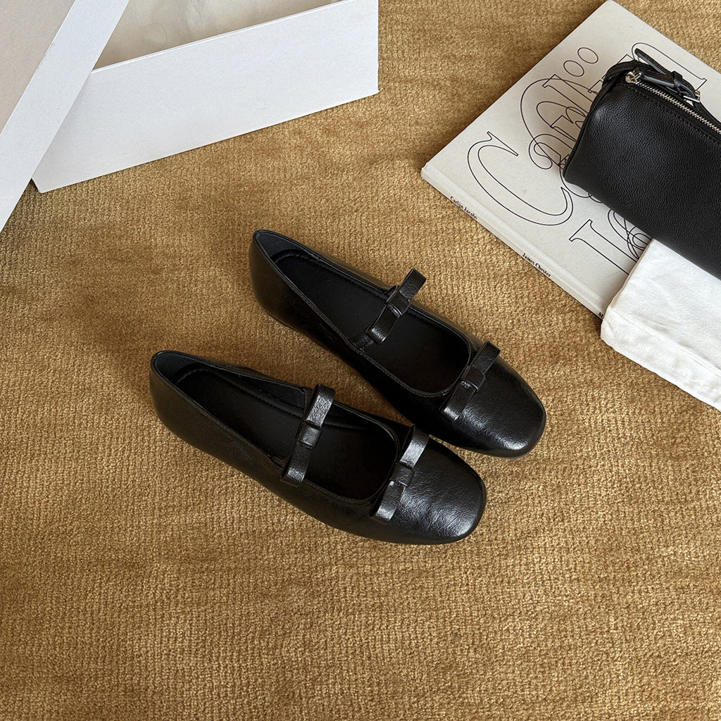 Damen Ballerinas mit elegantem Riemchen und komfortablem Fußbett EB