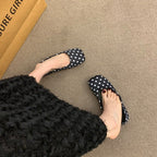 Damen Bequeme Ballerinas mit modischem Punktemuster EB