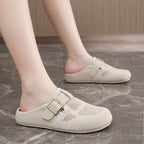 Damen Atmungsaktive Clogs mit verstellbarem Riemen und ergonomischem Fußbett EB