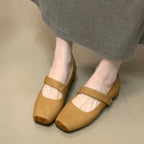 Damen Ballerinas mit elastischem Riemchen und komfortablem Fußbett EB