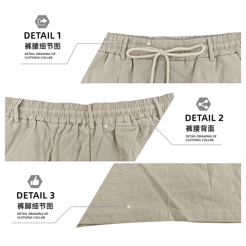 Knielange, leichte Funktionsshorts für Herren mit elastischem Bund